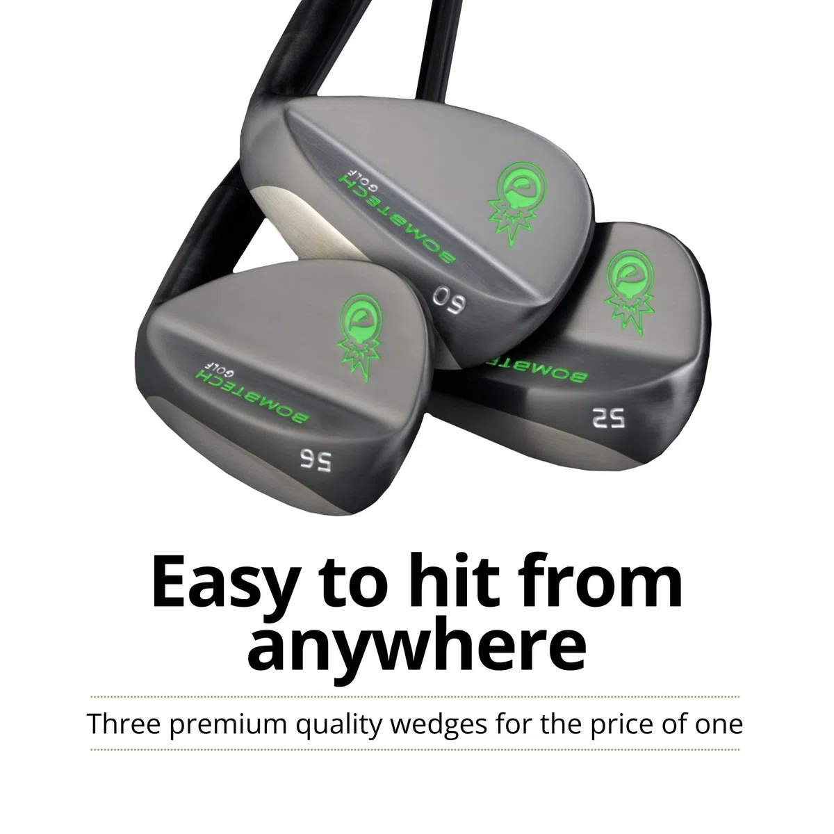 Bombtech Golf Bombtech 52, 56, 60 Wedge Set, Golf Club Uomo