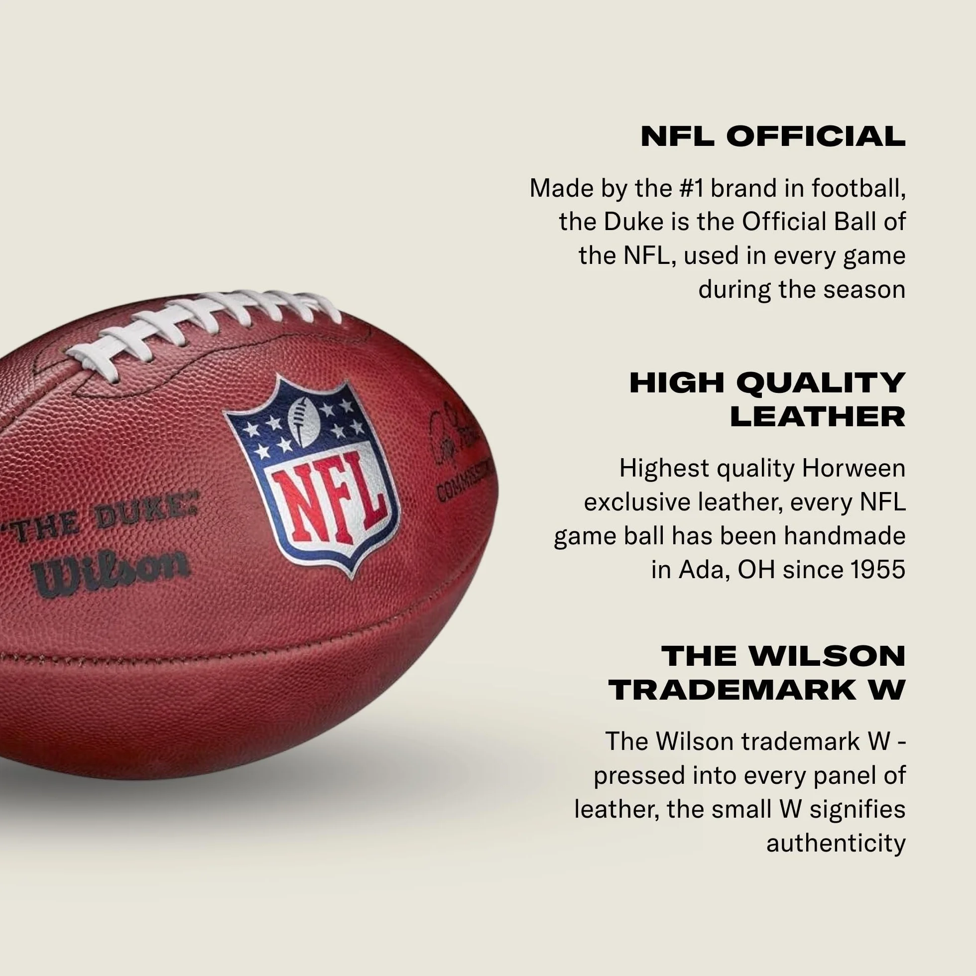 'Wilson ''The Duke Official NFL Game Football'