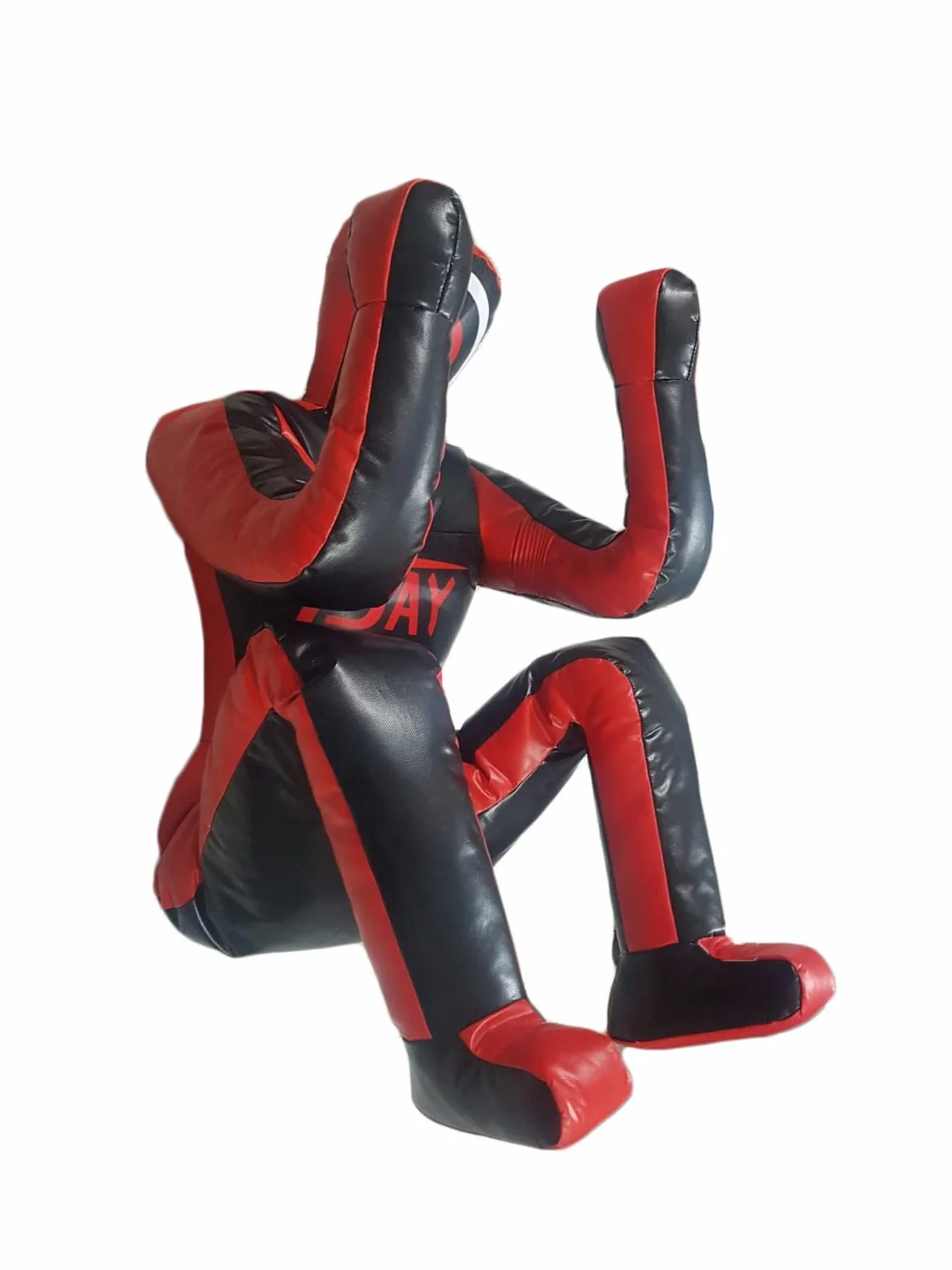 TEJAY Grappling Dummy Judo Sacco da boxe Dummy BJJ Wrestling Posizione difensiva brasiliano JIU Jitsu Submission Self Defense Training Vinyl Dummy 177,8 cm vuoto, nero, L