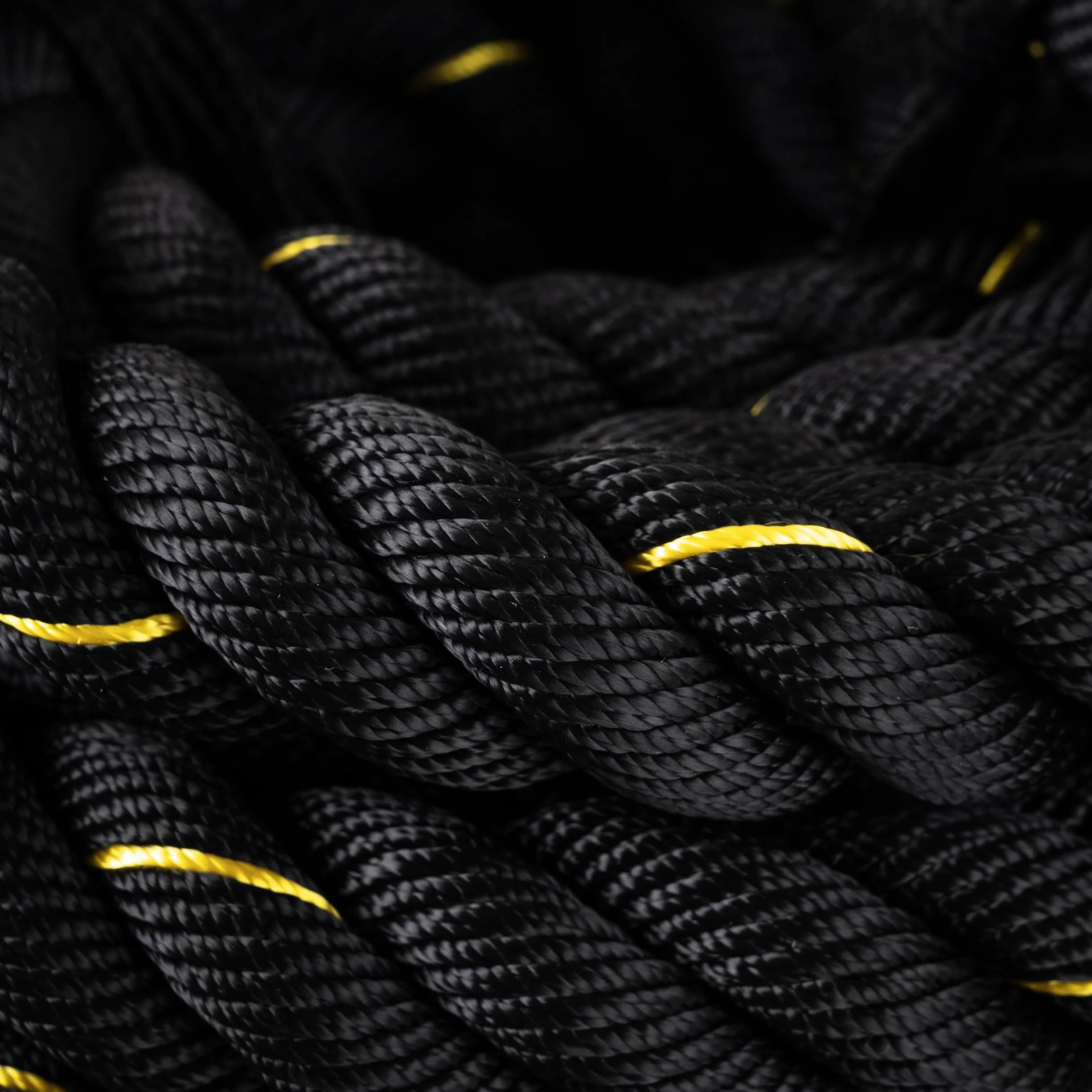 FIZYO Battle Rope – Corda da Allenamento Robusta per Functional Training, Cross Training, Forza e Resistenza – Diametro 3,8 cm, Costruzione a 3 Fili – Home Gym & Outdoor (9m)