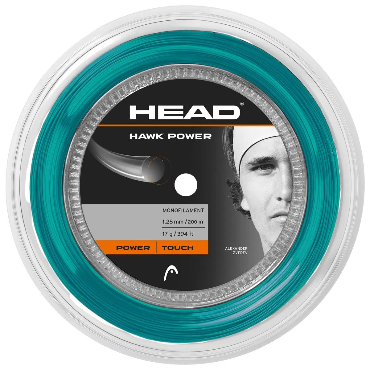 HEAD Hawk Power Bobina da 200 M - Corda da Tennis Unisex Adulto