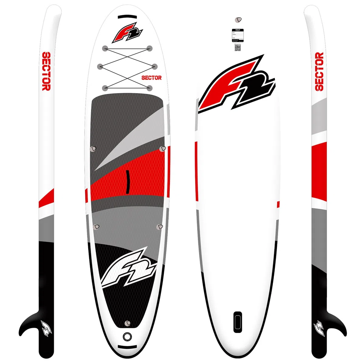 F2 SUP Stand Up Paddle Board Sector Limited Edition 11'5'' Rosso 2024