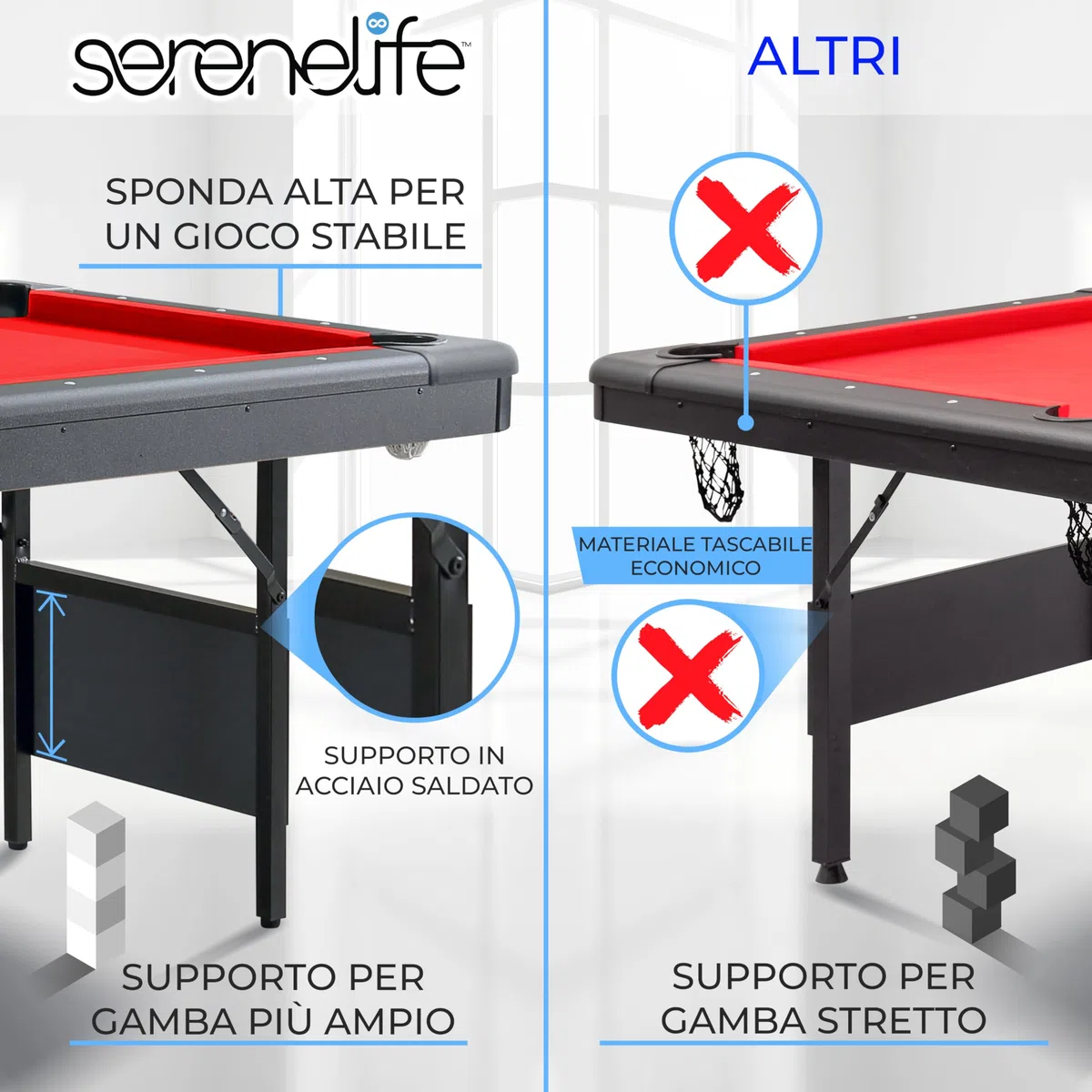 SereneLife SLPLTB76BL Unisex Adulto