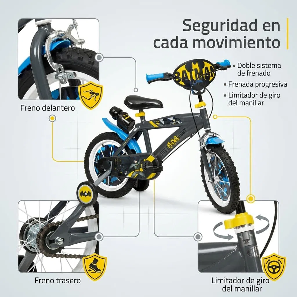TOIMSA CHILDREN'S BICYCLE 14 TOI14913 BATMAN