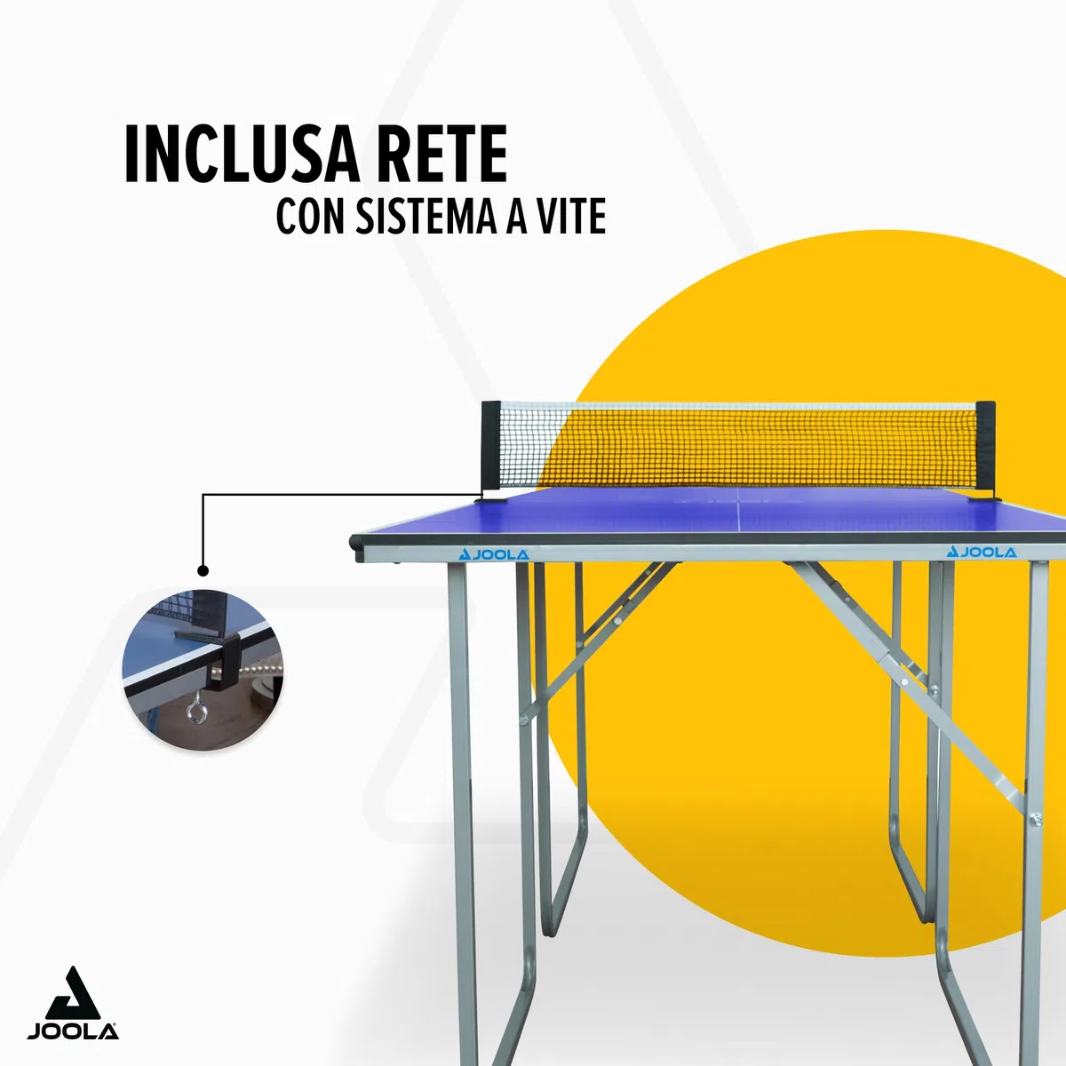 Joola 19110 - Tavolo da ping-pong, misura media, Dimensioni 168 x 84 x 76 cm, colore: Blu