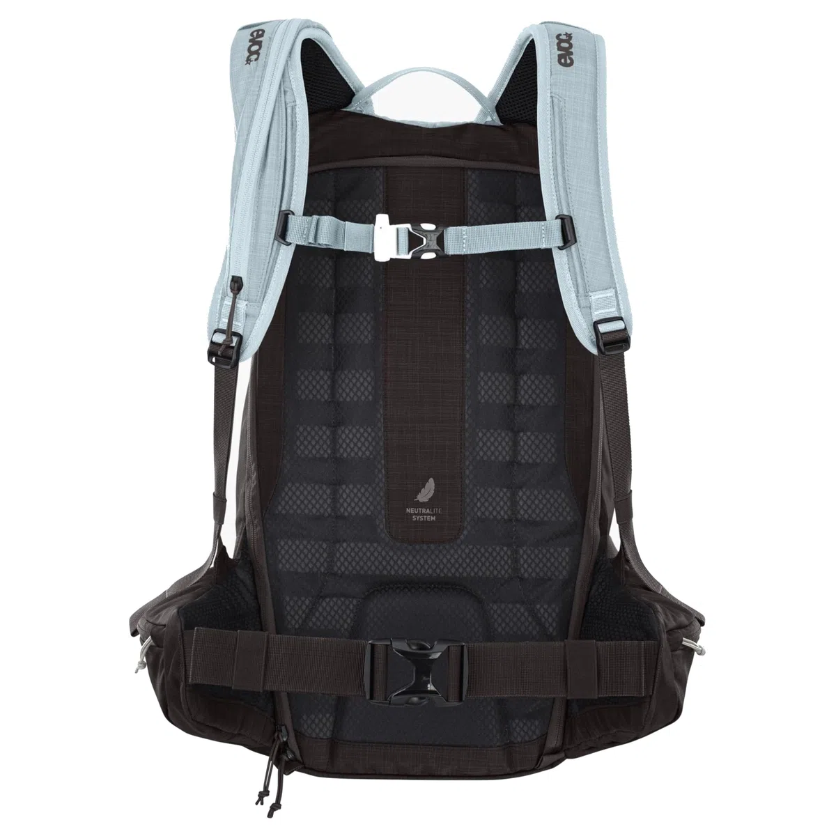 EVOC Zaino da escursione LINE 20, zaino da sci (scomparto per valanga con piano di emergenza, attacco per sci/snowboard, tasche sulla cintura, BODY HUGGING), menta - caffè