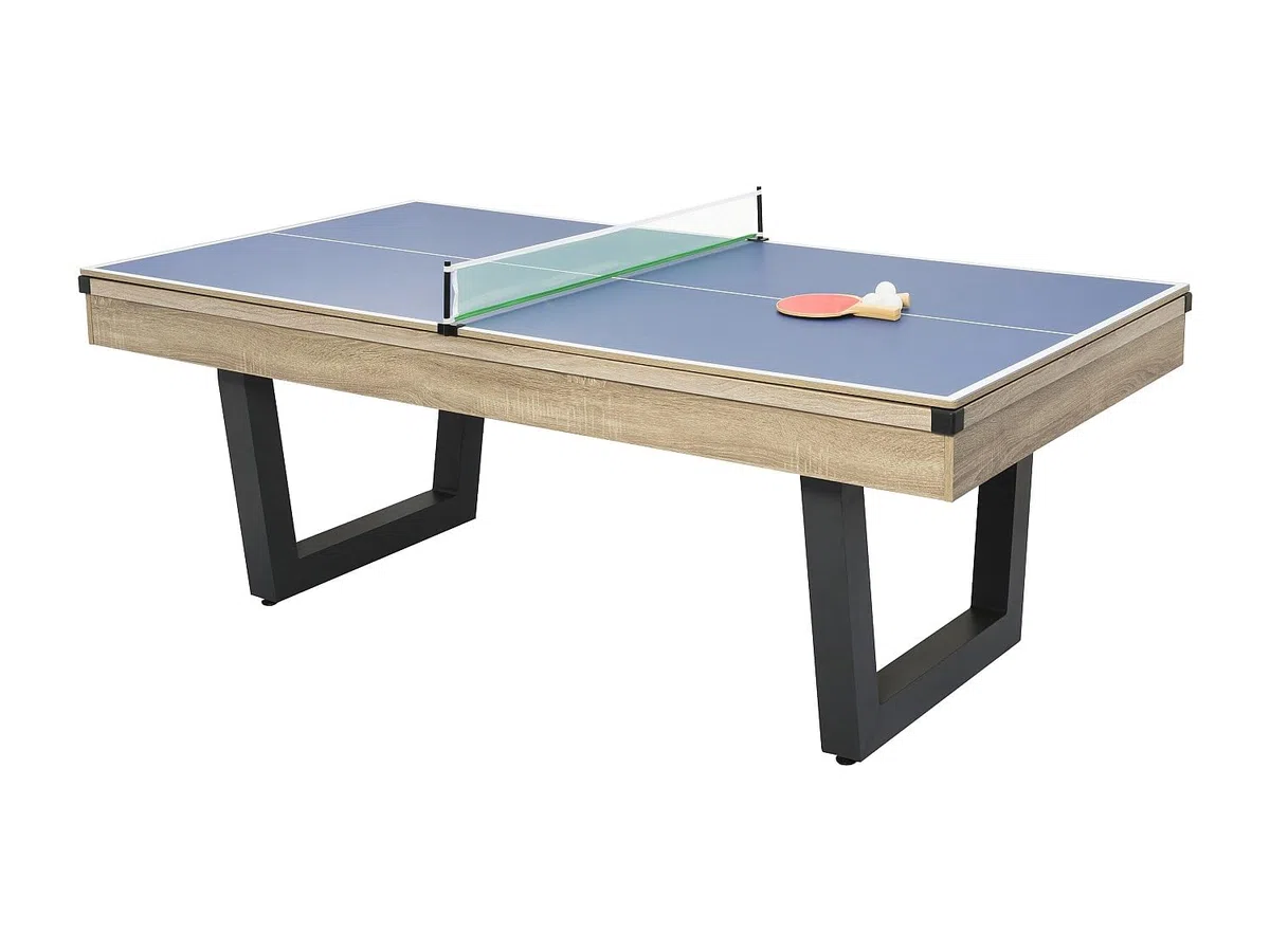 Vente-unique - Biliardo 6 posti Melian - mdf - nero
