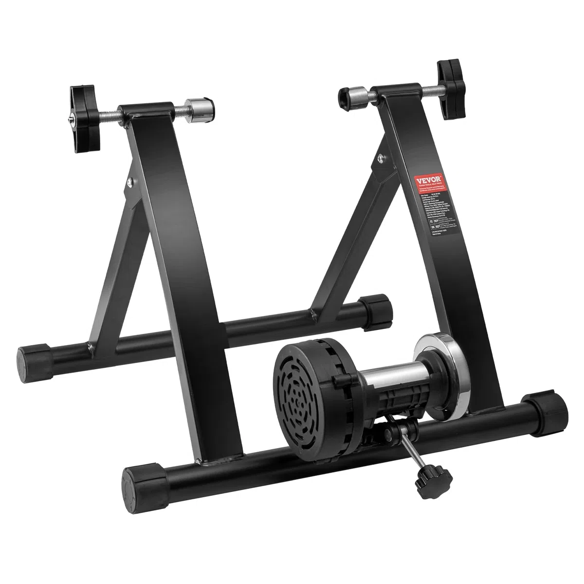 VEVOR Cavalletto per Bicicletta, Supporto per Bicicletta Fisso Magnetico per Ruote da 26-29 Pollici, Motore a Basso Rumore, Rullo per Bicicletta Pieghevole Portatile per Esercizi di Ciclismo Indoor
