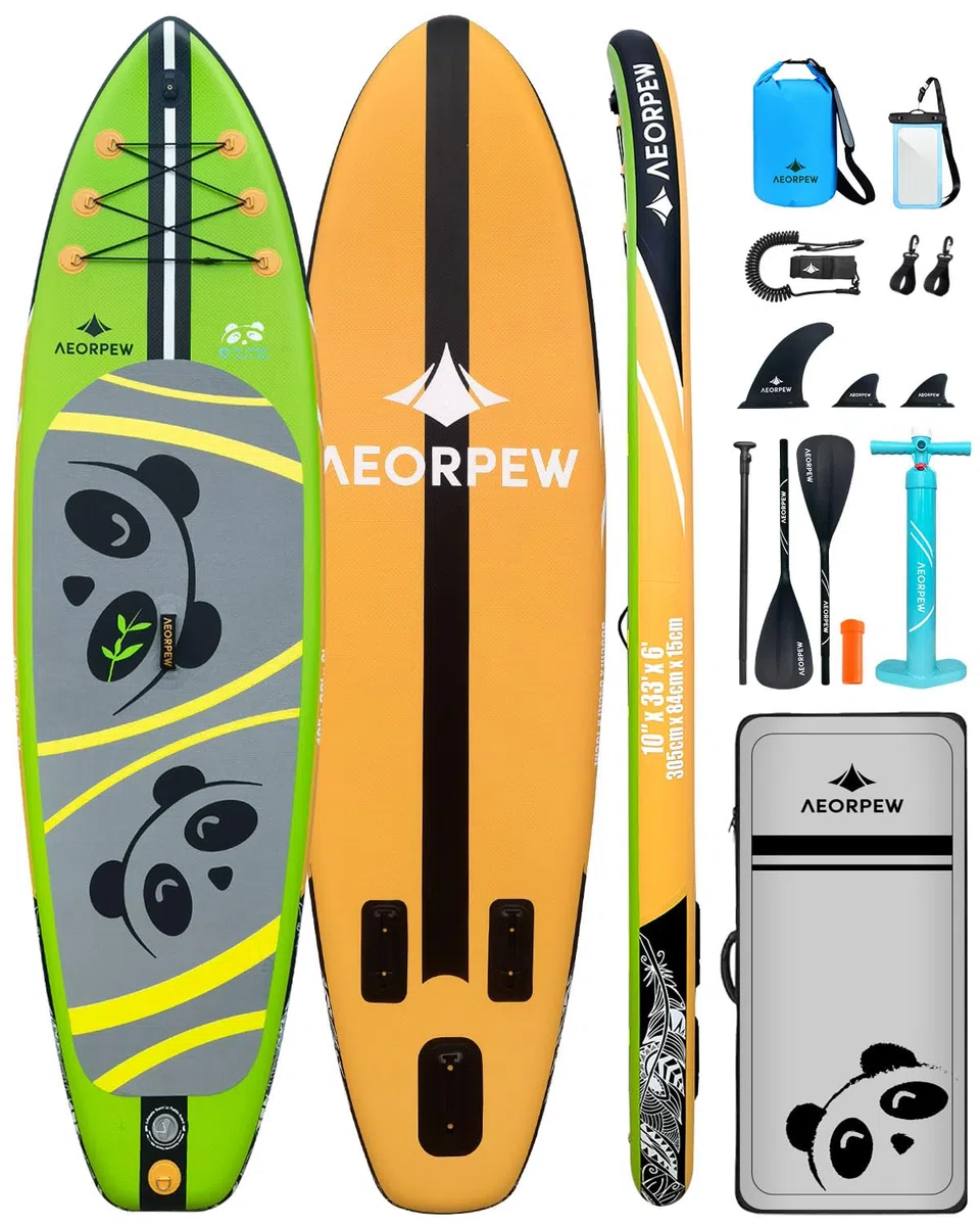 Tavola da paddle gonfiabile da 3 m, larghezza 83,8 cm, con tutti gli accessori per SUP e paddle per SUP, zaino di grande capacità per adulti e ragazzi di tutti i livelli