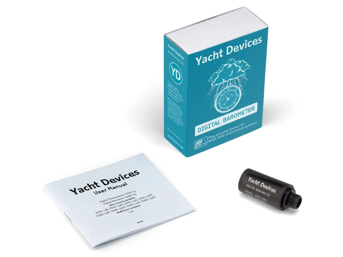 Yacht Devices Barometro YDBC-05 per reti NMEA 2000 DeviceNet (o RayMarine SeaTalk NG)