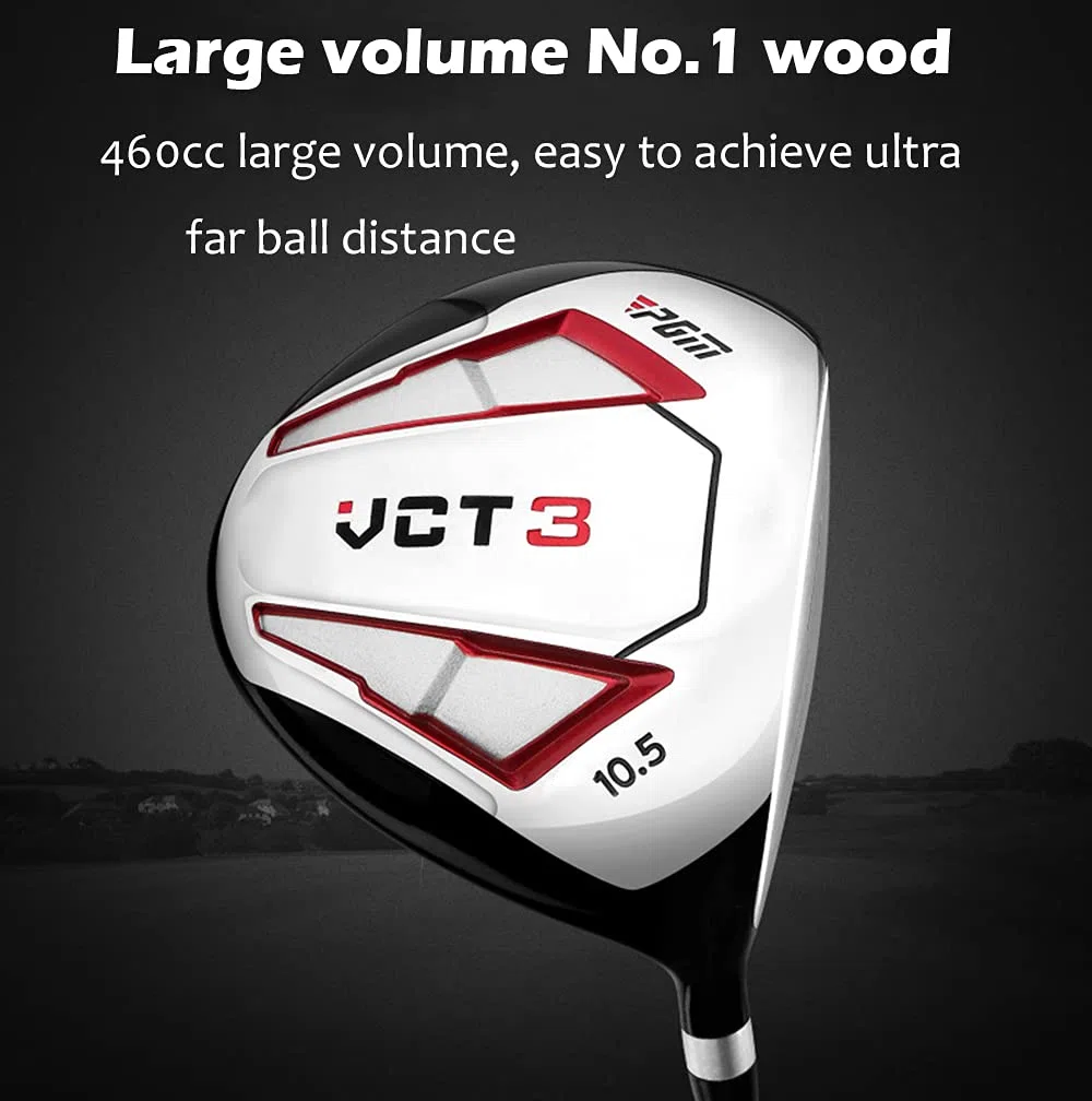 Set da Golf da Uomo,Set Completo per Principianti,4 Mazze da Golf e Sacca con Carrello,Stecca in Grafite,Mano Destra