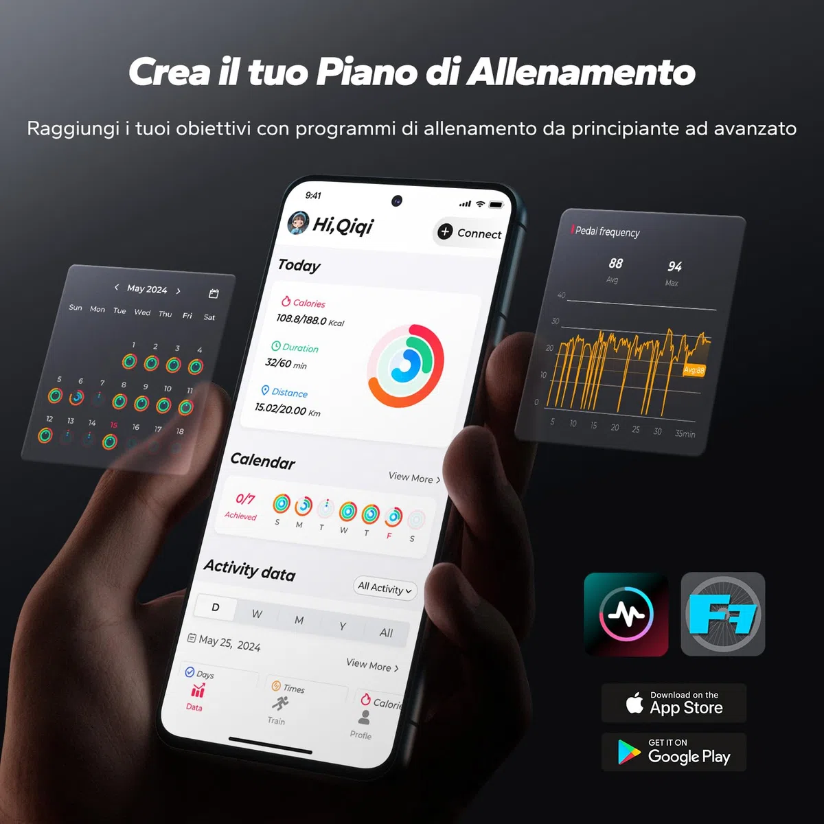 MERACH Vogatore Pieghevole ad Acqua, in legno di gomma e sedile Confortevole, dotato di mappa interattiva esclusiva e gioco APP, esperienza di canottaggio immersiva