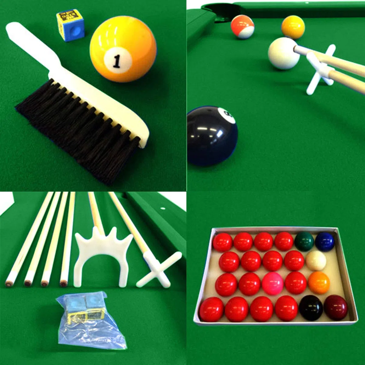 TAVOLO DA BILIARDO 8 piedi - misura di gioco 220 x 110 cm + ACCESSORI PER CARAMBOLA - SNOOKER VERDE billiard table Modello Vintage Verde