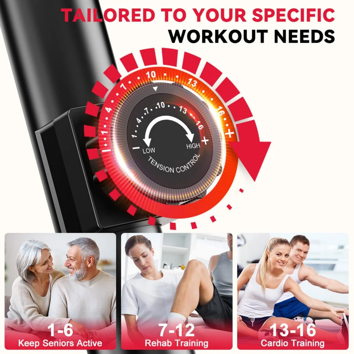 Cyclette da Seduti per Casa, Cyclette Orizzontale Magnetica con Schienale Ergonomico, 16 Livelli di Resistenza, Display LCD, Ideale per Cardio e Recupero, 150KG