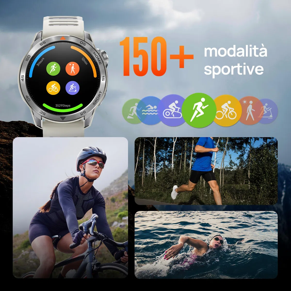 Mibro GS Pro2 GPS Smartwatch per Multisport con 1.43" AMOLED, TrackBack, Piano di allenamento,VO2max, 20 Giorni di Durata Batteria, 5 ATM Impermeabile orologio per Nuoto/Ciclismo/Corsa/Trek/Sci/Padel