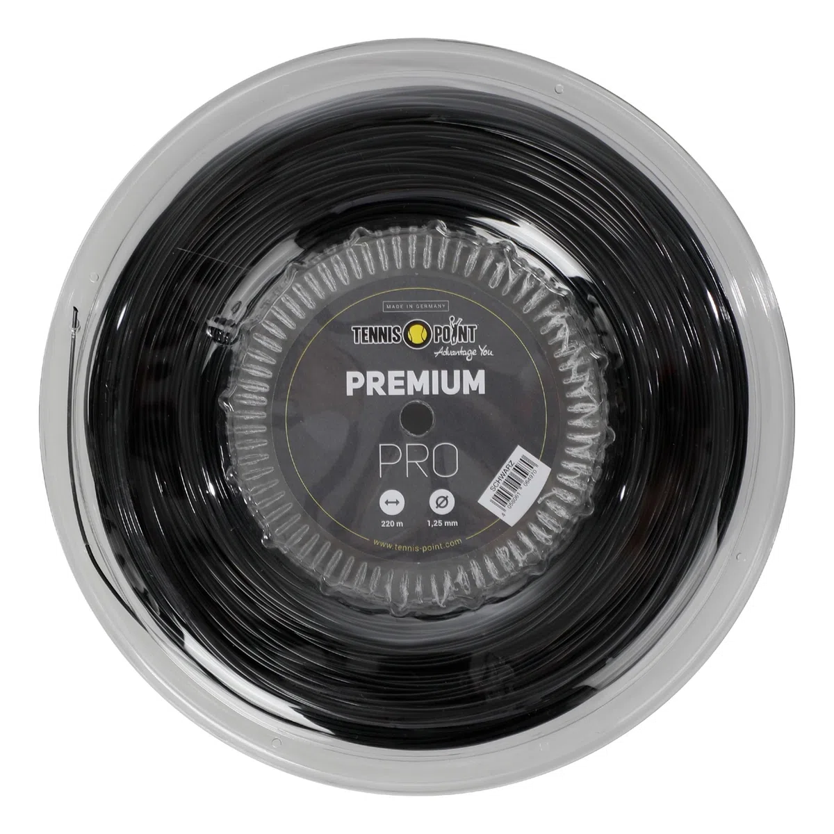 Tennis-Point Premium PRO Rotolo di Corde 220m Saitenstärke