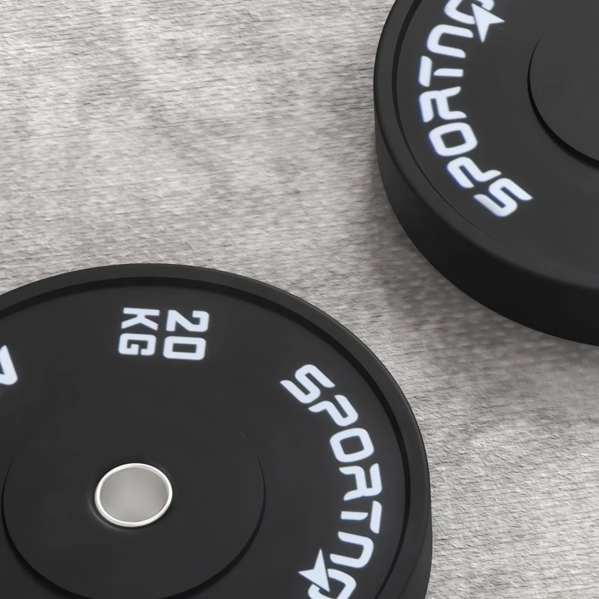 SPORTNOW Set di 2 Dischi Palestra da 10/20kg, Dischi per Bilanciere e Manubri con Attacco Ø5 cm per Allenamento a Casa e Palestra, Nero
