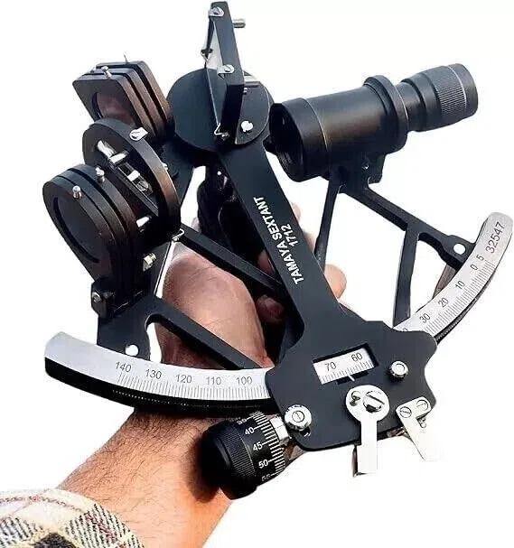 Generic Nautical Tamaya - Sestante in alluminio, 22,9 cm, regolabile, lente d'ingrandimento, navigazione