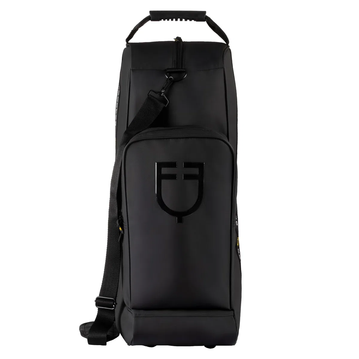 Borsa Porta Stivali e Casco, Zaino Sportivo in Tessuto Nero con Tracolla
