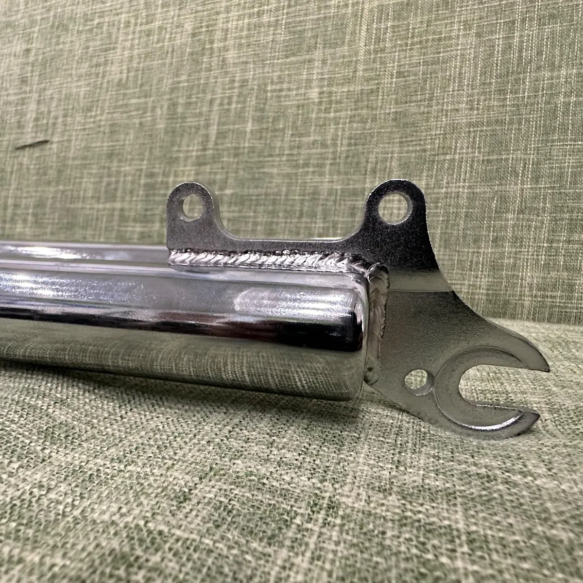 Forcella per Bicicletta 26"/700C/29, Codolo Filettato da 1", Triplo Attacco Senza Sospensione con Doppio Supporto per Pneumatico da 3,5"