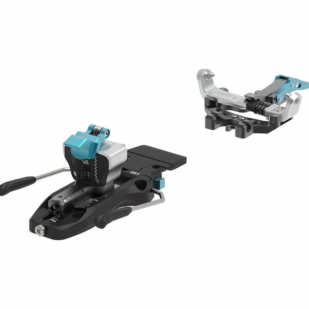ATK Bindings Attacco da Sci Alpinismo Crest 8, Black-White-Light Blue, 86mm
