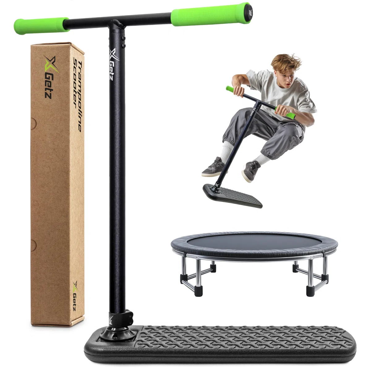 Monopattino Trampolino Acrobatico – Scooter Trick Senza Ruote per Bambini e Ragazzi 8+ – Altezza Regolabile – Ultralleggero – Allenamento Freestyle Indoor e Outdoor