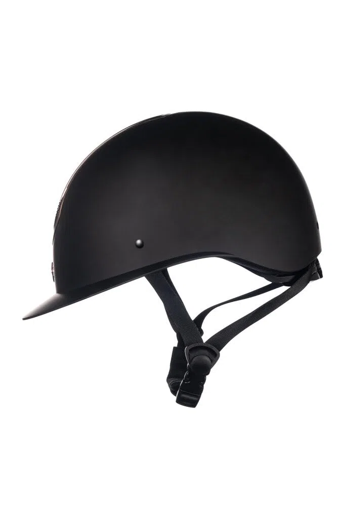 HKM Unisex Illusion Casco da equitazione Nero/Oro Rosa M = 55-57 cm