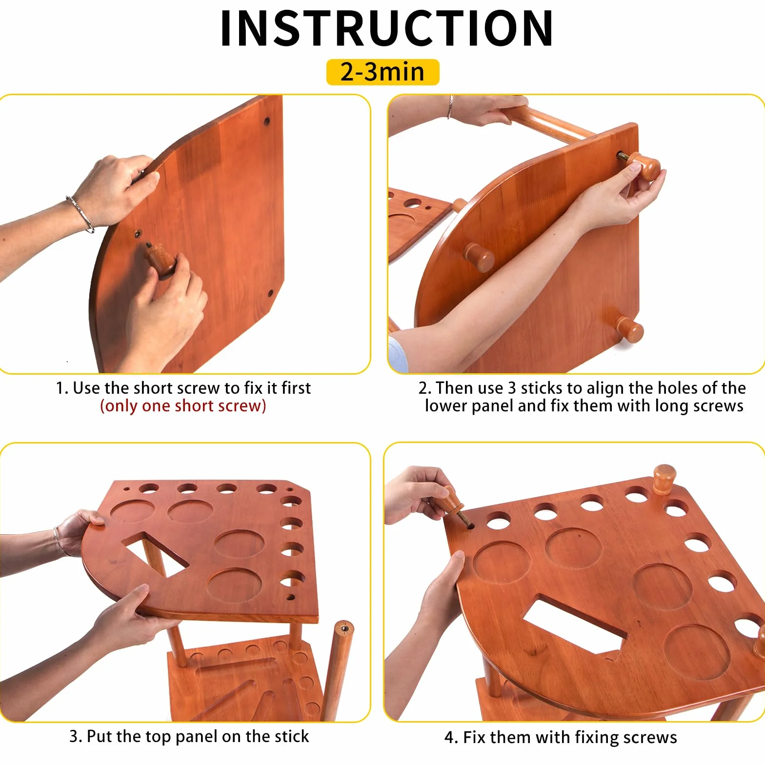 AKLOT Porta Stecche da Biliardo, Supporto per Bastoncini da Biliardo 16 Supporti per Palline da Biliardo Contiene 8 Bastoncini e Set Completo di Palline da Biliardo