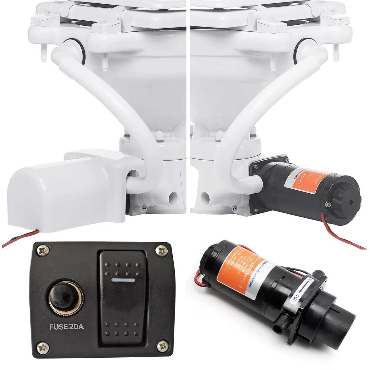 WC elettrico marino con pompa maceratore resistente e controllo intelligente per barche e yacht