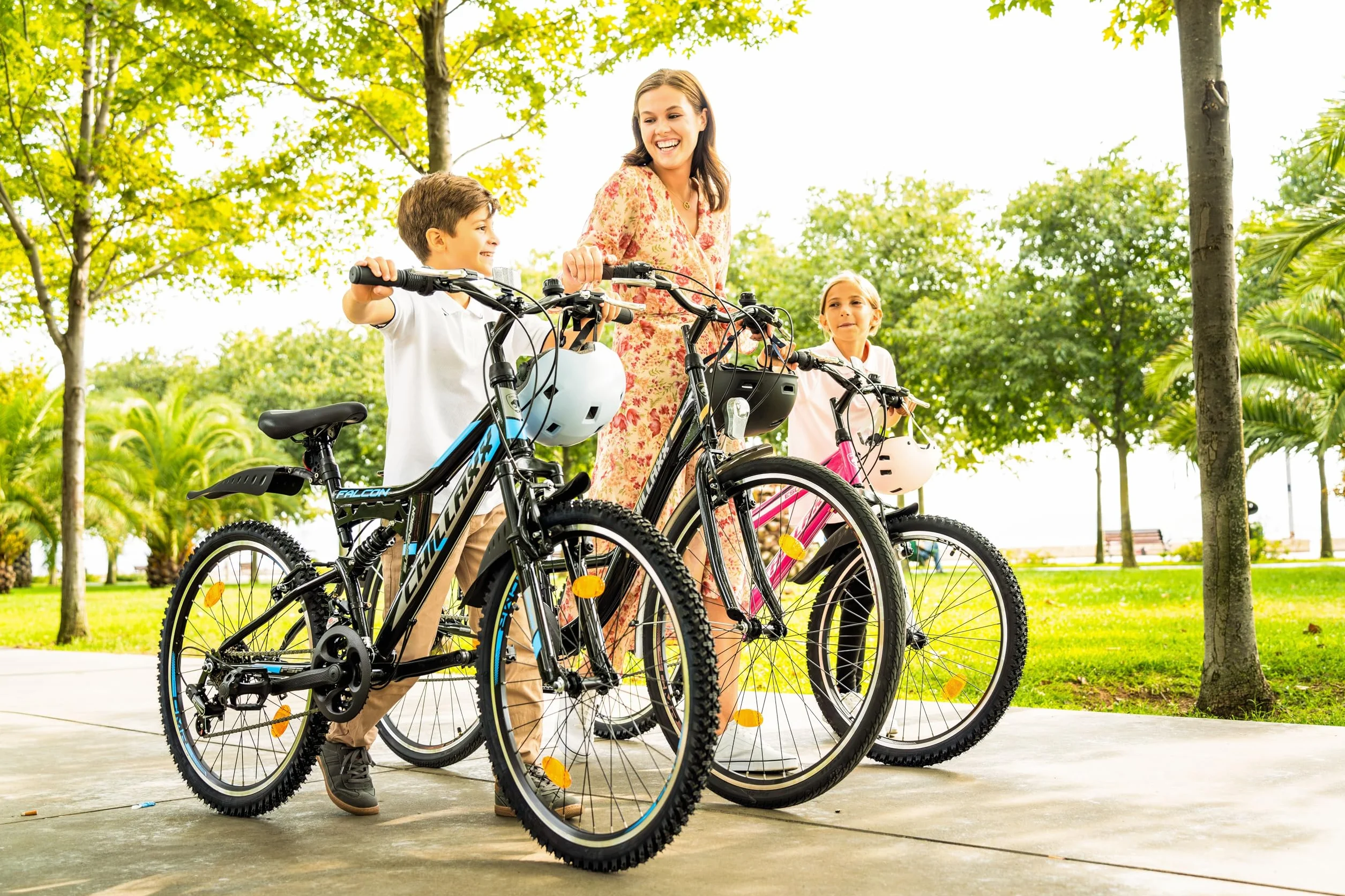 Chillaxx Bike Falcon Premium Mountain Bike da 24,26,27.5 e 29 pollici, bicicletta per ragazzi, ragazze, uomini e donne, freni a disco, cambio a 21 marce, sospensione completa