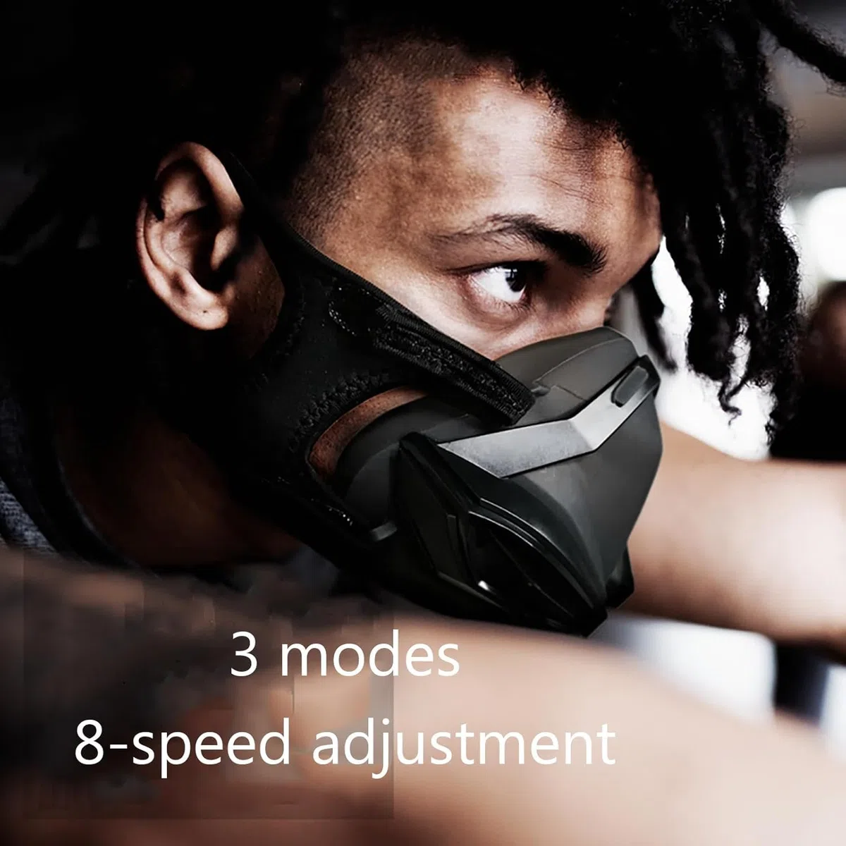 Maschera per allenamento e cardio, 8 livelli di resistenza regolabile, simulazione dell'altitudine per migliorare la capacità polmonare