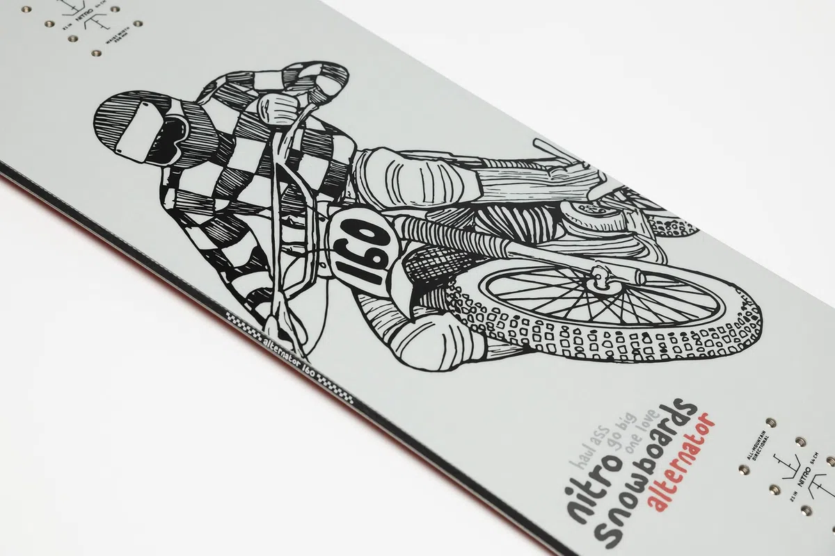 Nitro ALTERNATOR & ALTERNATOR X Volcom Board´25, Allmountainboard, Directional, True Camber, All-Terrain, Mid-Wide fino a Wide, a seconda della lunghezza