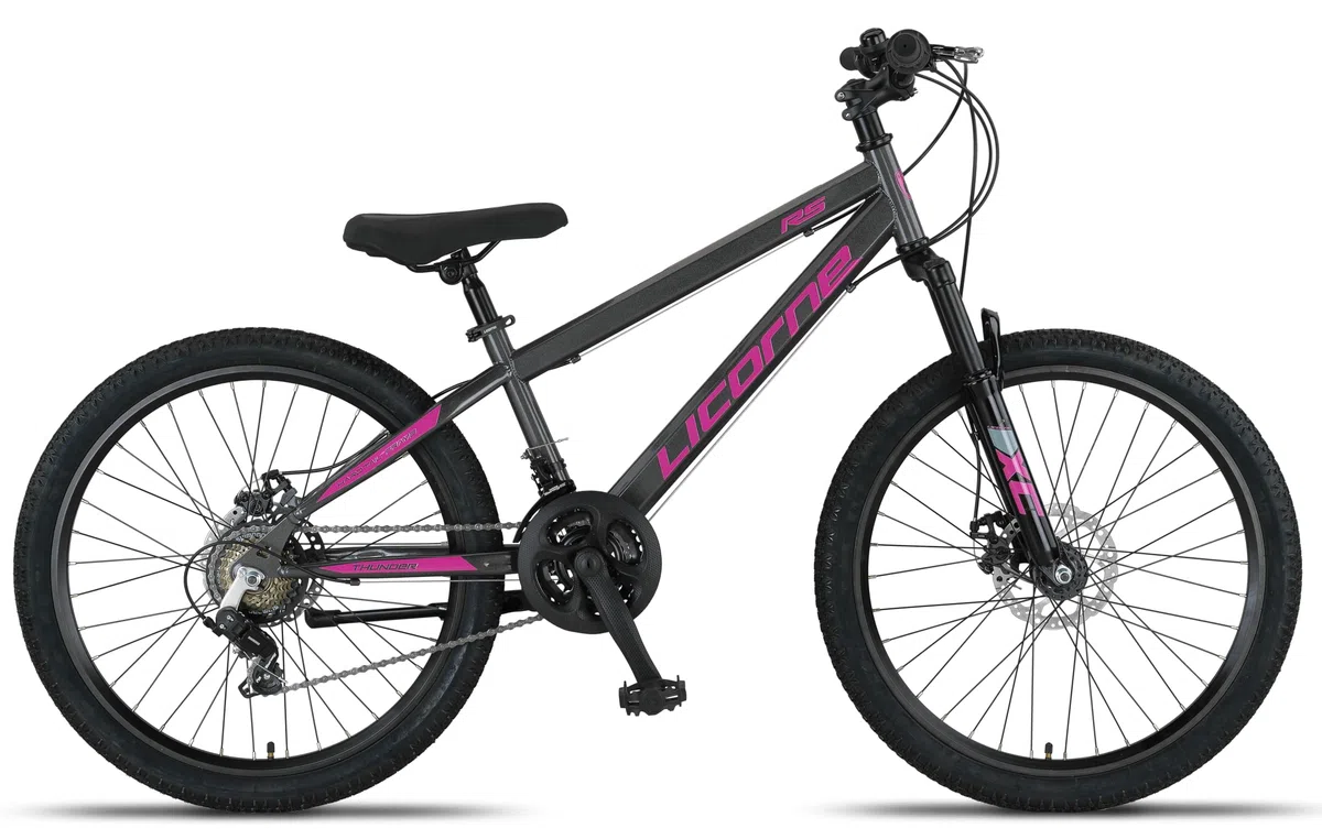 Licorne Bike Thunder Premium Mountain Bike in 20, 24, 26, 27,5 e 29 pollici, per ragazze, ragazzi, uomini e donne