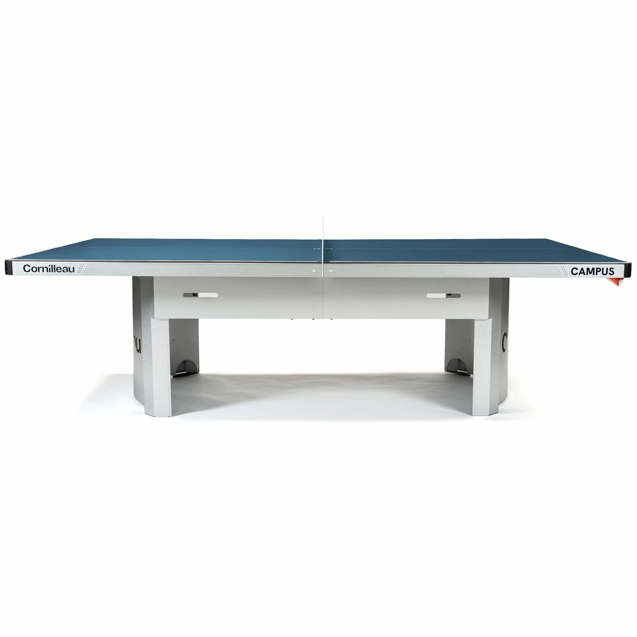 Cornilleau - Tavolo da ping pong all'aperto 510 Campus Fisso per comunità e scuole (Campeggio, Parchi, ecc) - Rimbalzo competitivo (Blu o Grigio 7mm)