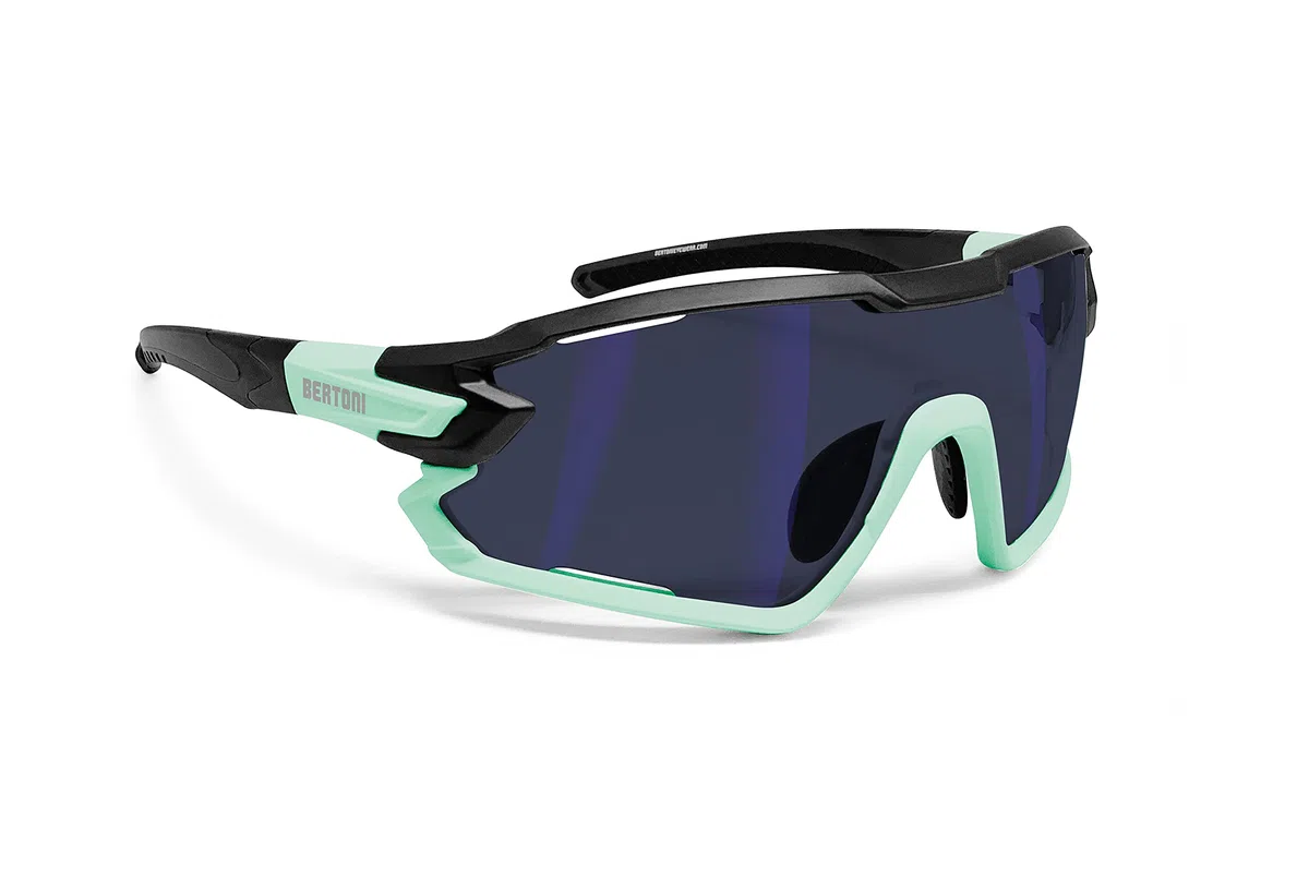 Bertoni Occhiali Ciclismo Running MTB Sci Padel Tennis Sport Polarizzati Fotocromatici MOD. Quasar