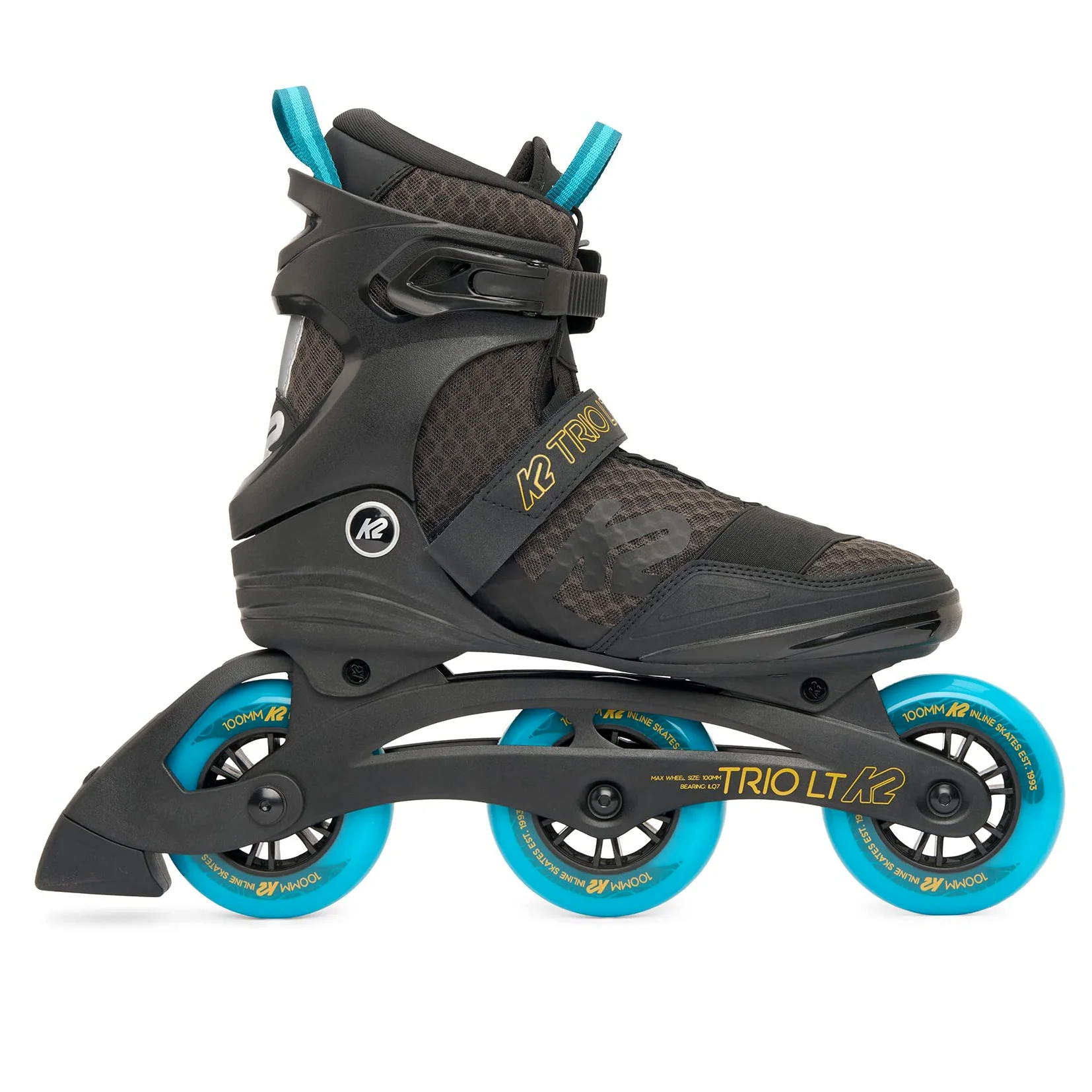 K2 Trio LT 100 Boa Inline Skate 2024 Black/Green