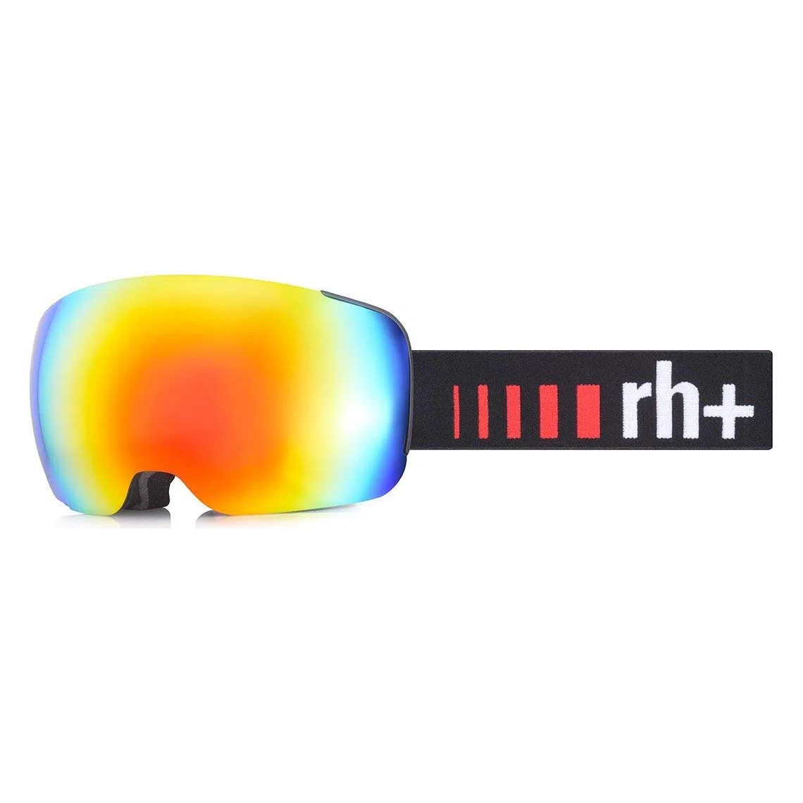 rh+ Occhiali da sci unisex Gotha Matt Black/Revo Red/El Black-Red-White, taglia unica