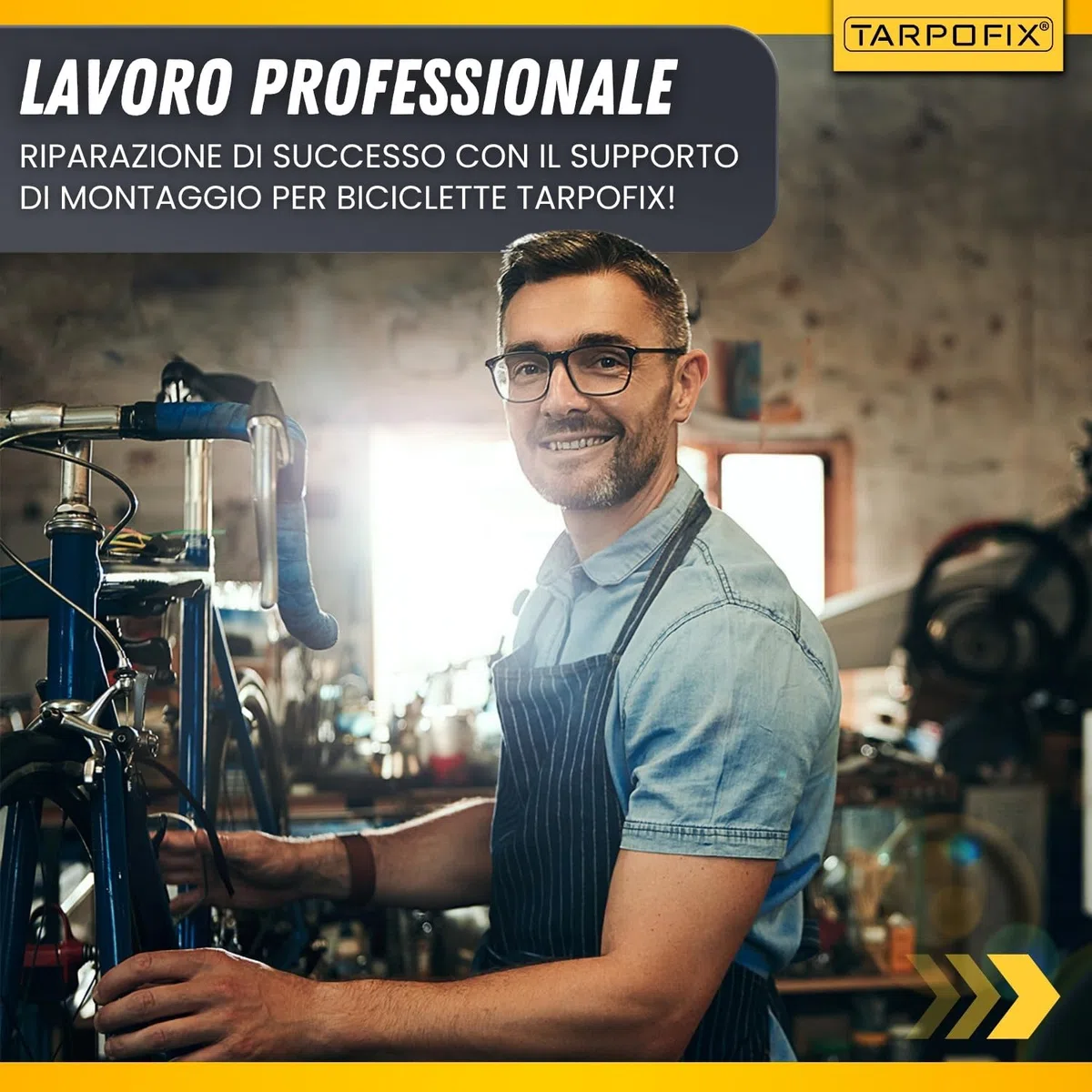 Tarpofix® Cavalletto Manutenzione Bici fino a 50kg | Stabile e Regolabile per Bike ed E-Bike | Supporto Manutenzione Bici Professionale per Riparazioni Bicicletta