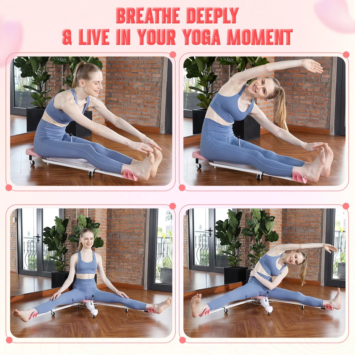 Yes4All Attrezzo per divaricare le gambe per flessibilità, versatile fino a 150 kg, resistente per bilancieri da 2,5 cm e 5,1 cm, manico stretto e largo con impugnatura in gomma antiscivolo