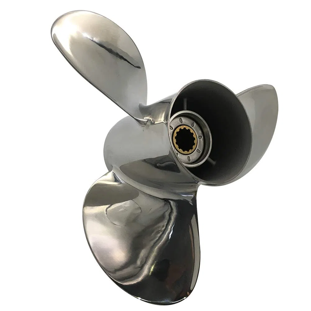 Elica 35-65HP 11X15 In Acciaio Inox Elica 13 Denti SS Prop per Suzuki Fuoribordo