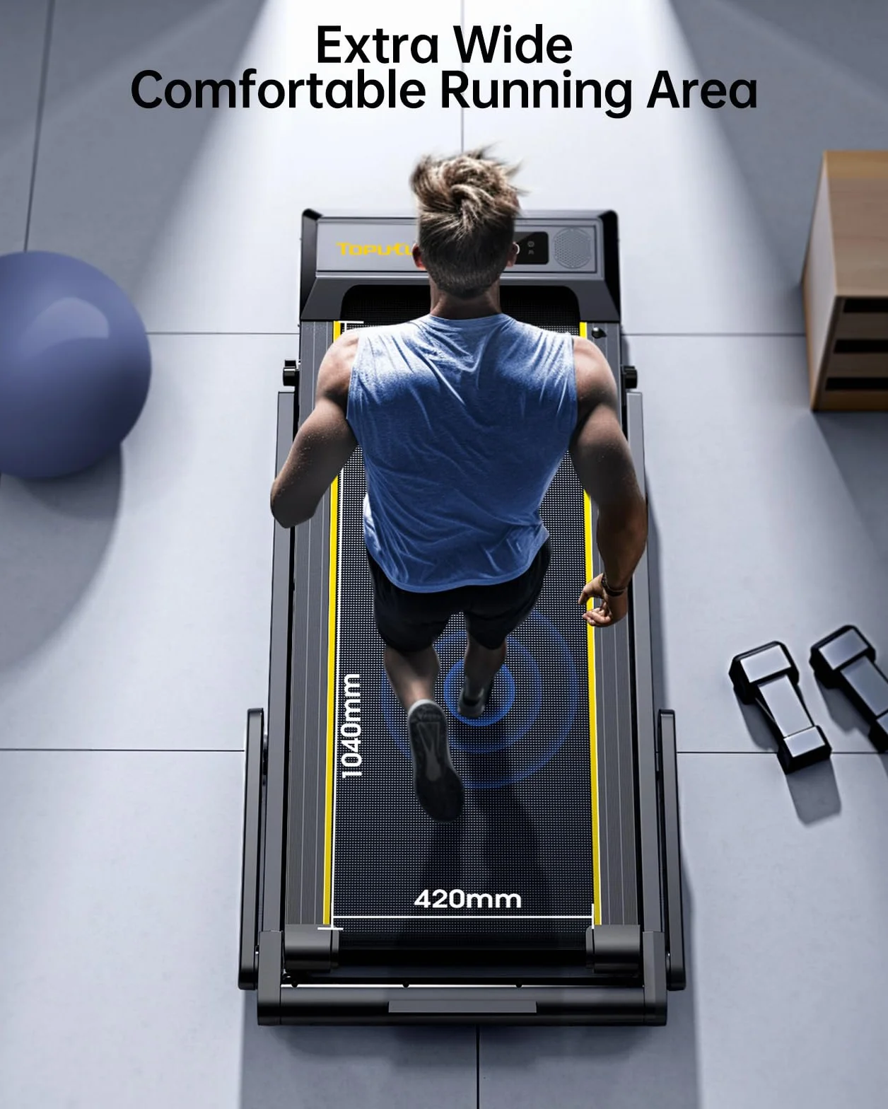 Tapis Roulant Elettrico Pieghevole 1-16km/h, Tapis Roulant con 12% Pendenza, Salvaspazio per Casa e Ufficio, Doppio Display LED, Cardiofrequenzimetro, 12 Programmi, APP e Telecomando