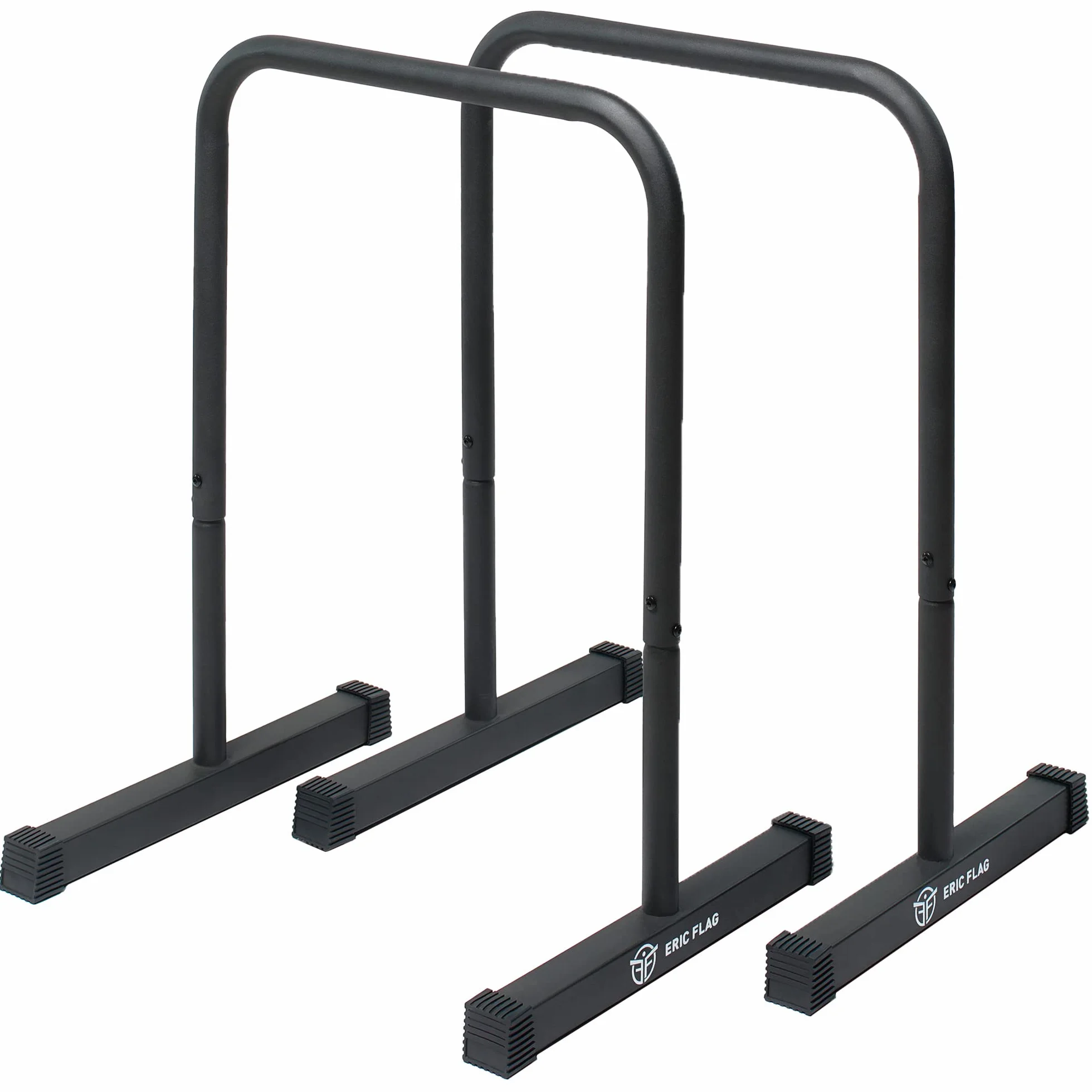 Eric Flag Dip Parallele - Barre Parallele Alte, 90 cm di Altezza, Solidi et Stabilità per Dips, Allenamento a Casa, Calisthenics, Home Gym - Parallettes Ultra-forte, 250 kg di Carico Max