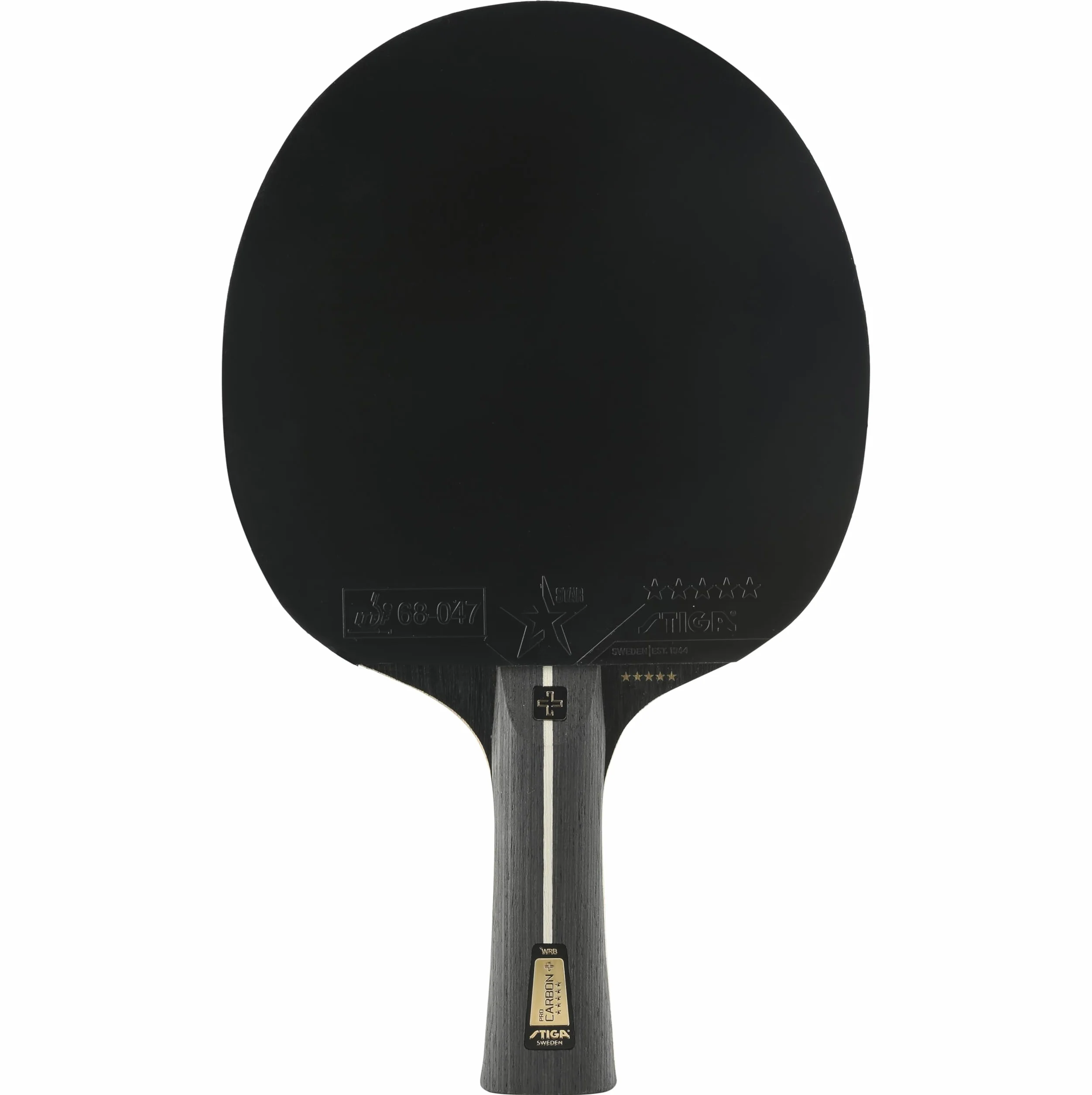 STIGA Pro Carbon + Table Tennis Bat for Advanced Offensive Competitive Players - ITTF Approved, Touch Carbon Technology - Enhanced Speed, Control and Comfort – Black/Red