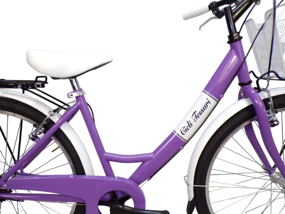 bicicletta donna bici da passeggio city bike 26'' per ragazza cambio 6 velocita'