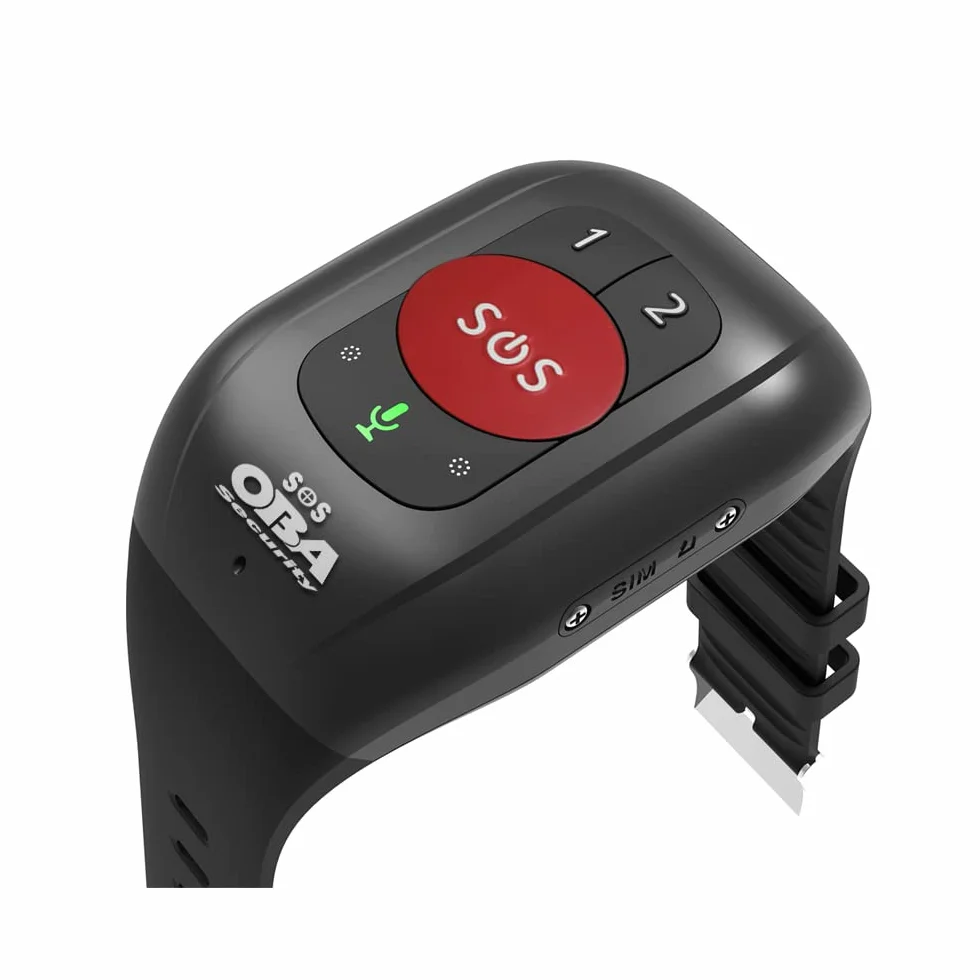 Bracciale sos anziani salvavita GPS 4G wifi chiamate, cadute,Posizione GPS, Cardio,pressione,temperatura Waterproof IP 67 APP free (Necessita di una sim con piano dati e voce non fornita)