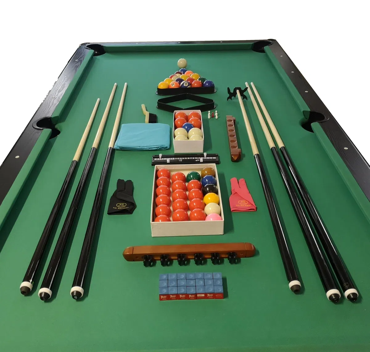 Biliardo ZEUS - Regolamentare 245x135 cm con Panno Speedball, Ritorno Automatico delle Biglie e Piedini Regolabili, Nero Venato con Finiture in Argento - Scegli Panno Verde Rosso Blu Nero