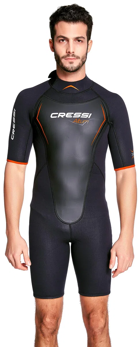 Cressi Altum Wetsuit Man 3 mm - One-Piece or Shorty Wetsuit for Men