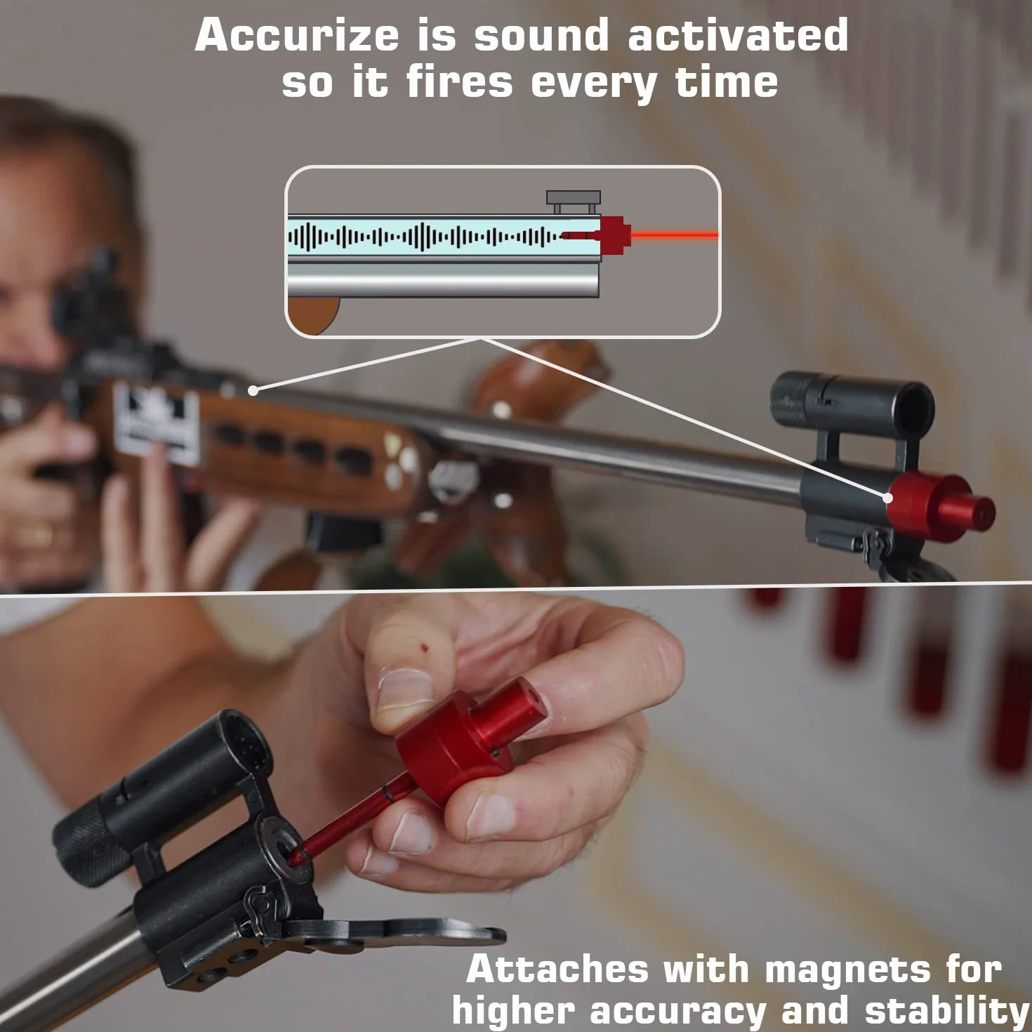 Advanced Laser Training Cartridge per Cal .22lr/.223/9mm/.308/.45ACP/6.5mm/.177 - Dura 30.000 Colpi - Spari Ogni Volta e precisione millimetrica.