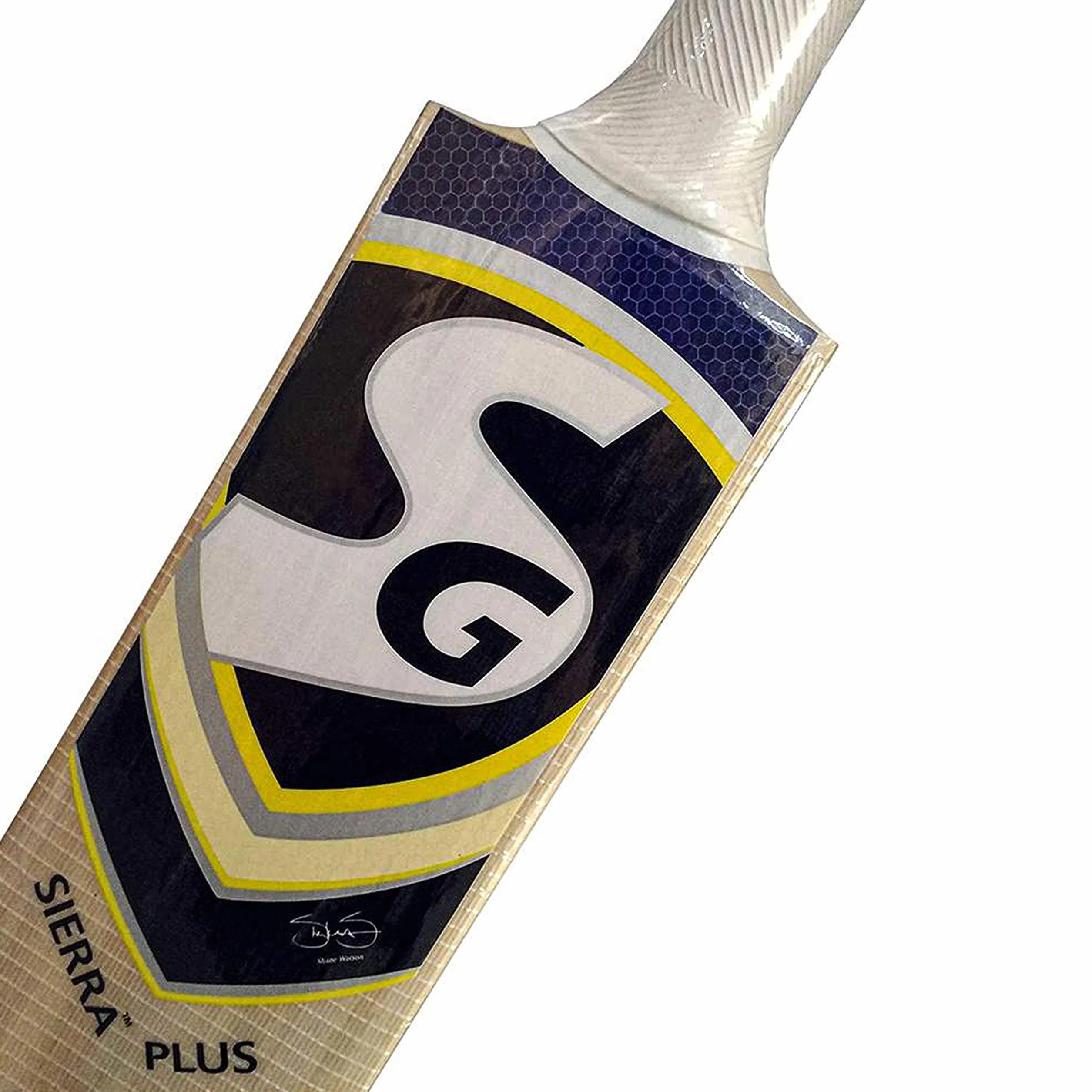 SG Sierra Plus Kashmir - Mazza da cricket in salice, misura 5, palla in pelle