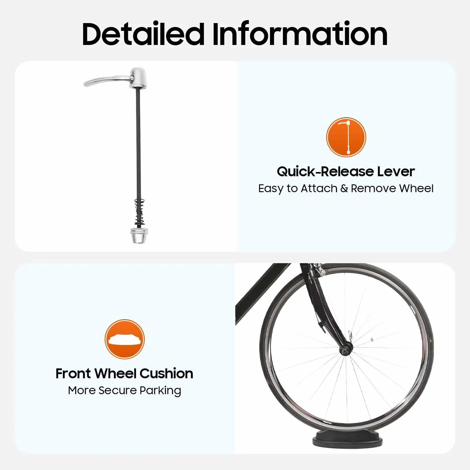 Supporto per bicicletta, allenamento a rulli per bicicletta, portata 150 kg, per bici da 26 – 29 pollici e bici da 700 C